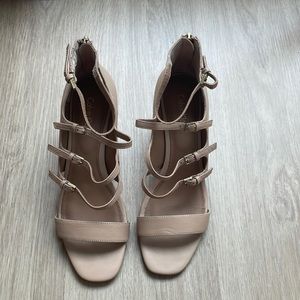 Calvin Klein tan high heels size 7.5